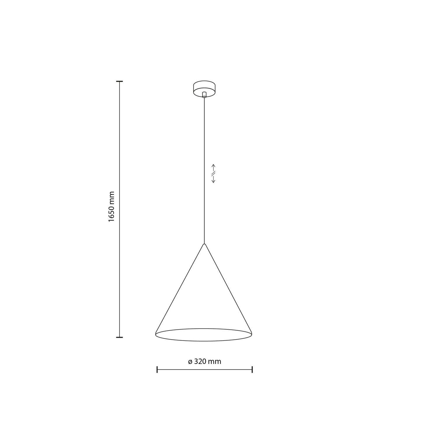 Grande suspension minimaliste moderne CONO Mint