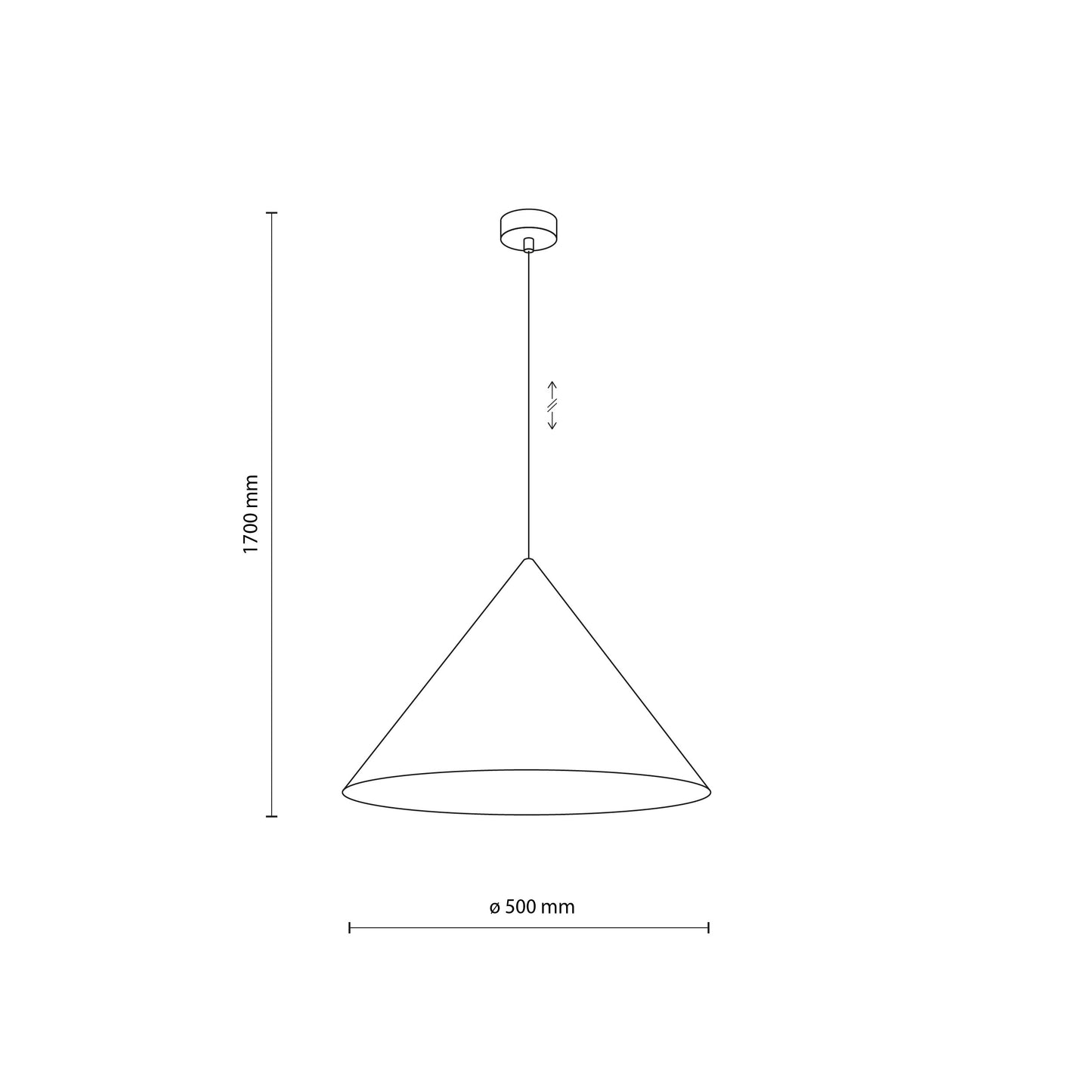CONO White  Extra Large Modern Minimalist Pendant Light
