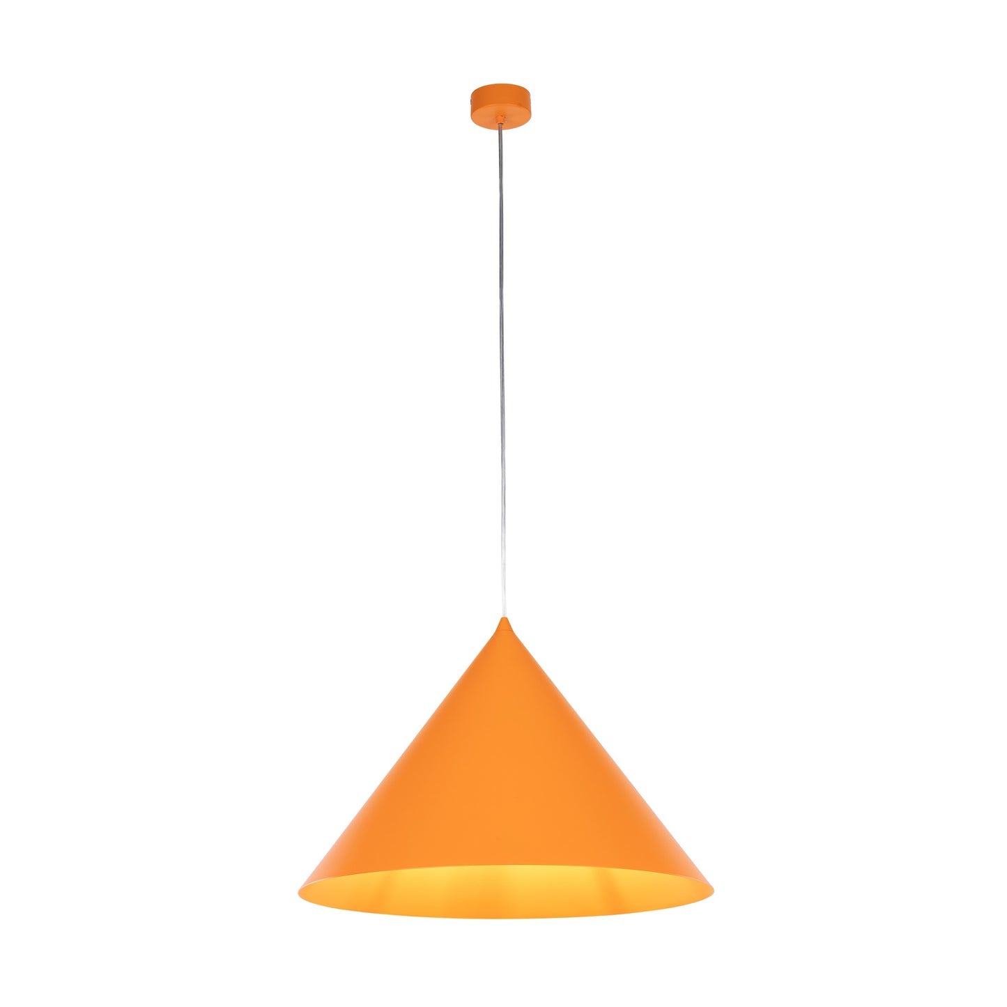 Suspension moderne minimaliste extra large orange CONO