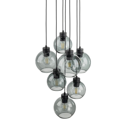 Suspension scandinave CUBUS en verre graphite 7