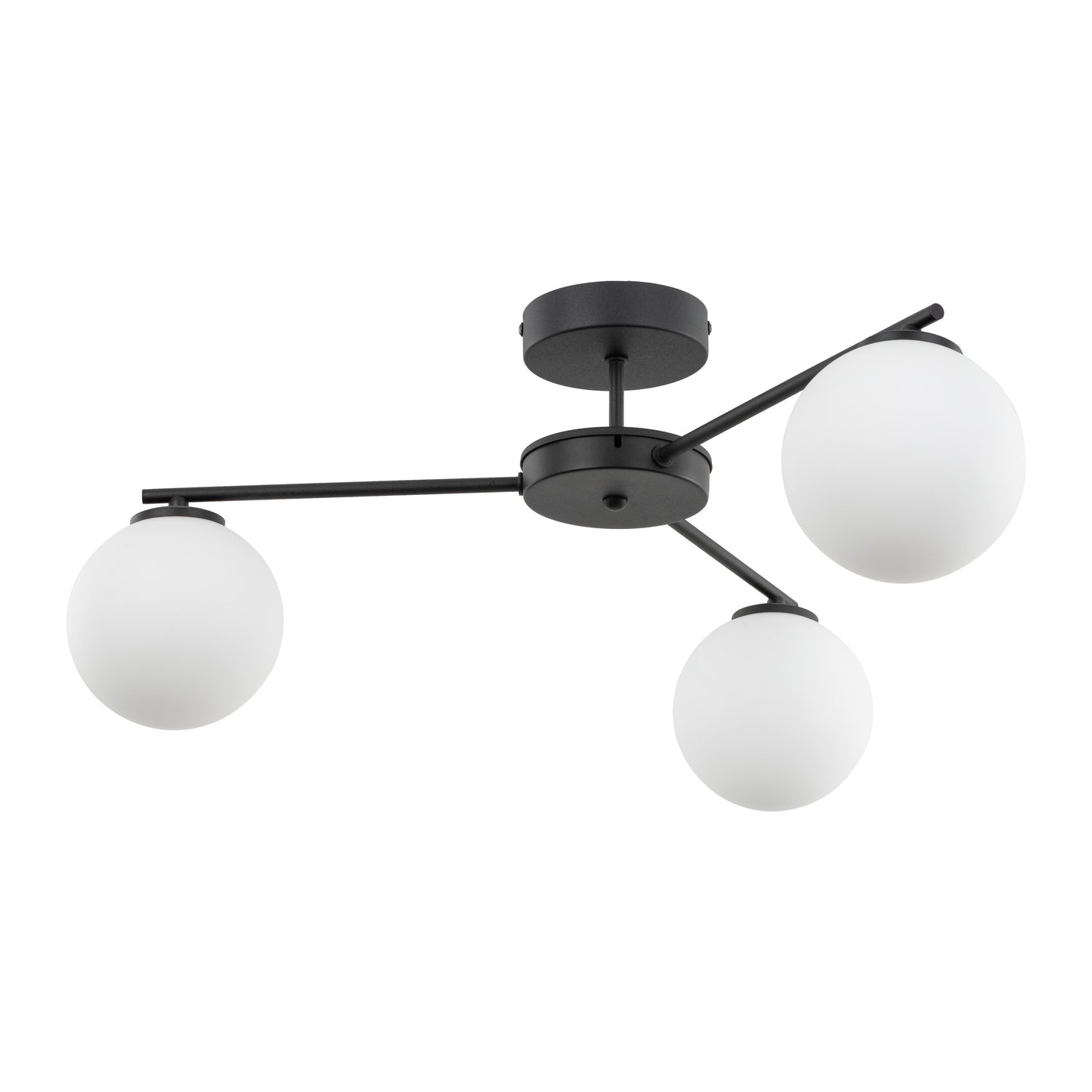 Plafonnier scandinave noir ELTON 3