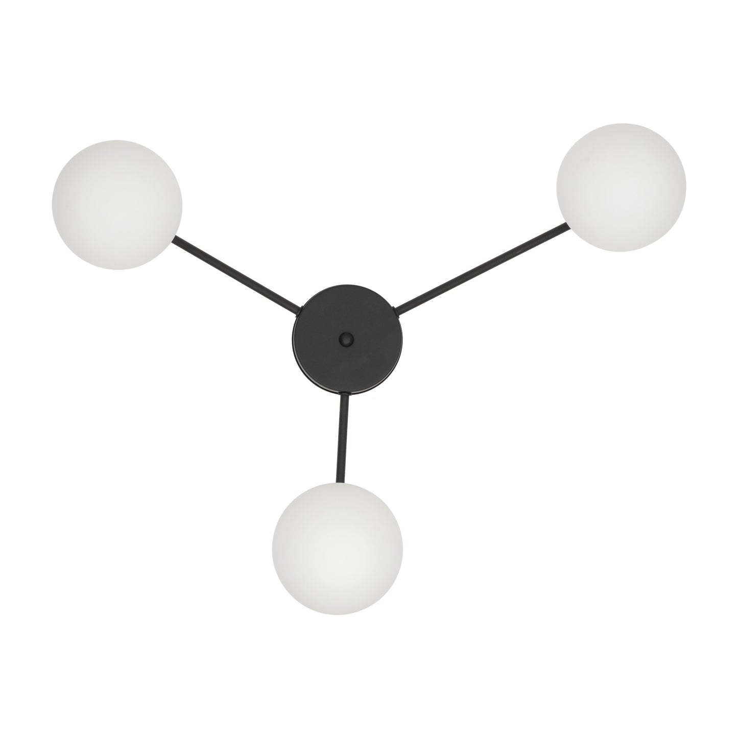 Plafonnier scandinave noir ELTON 3