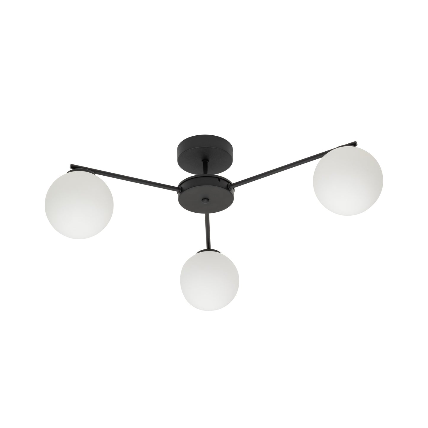 Plafonnier scandinave noir ELTON 3