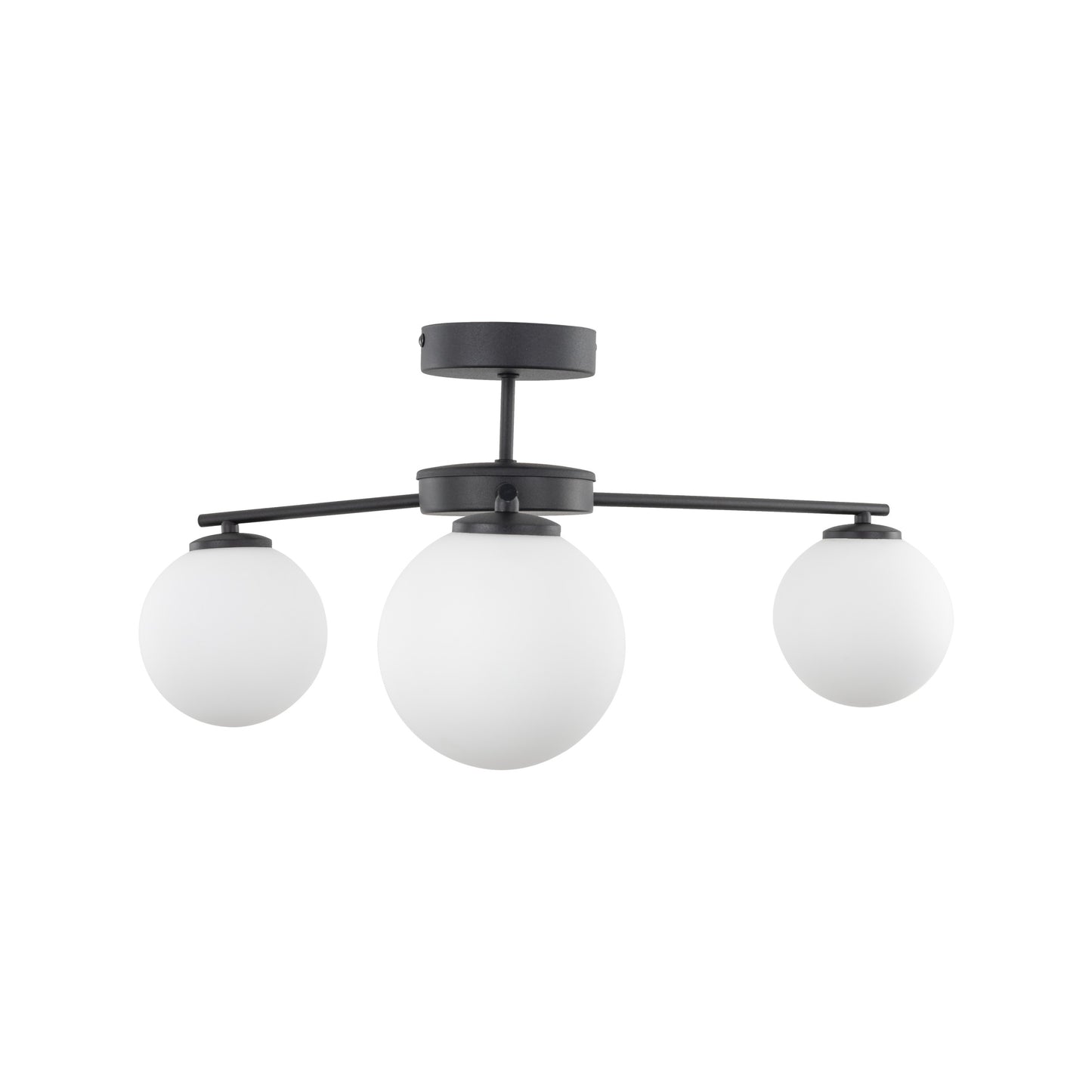 Plafonnier scandinave noir ELTON 3