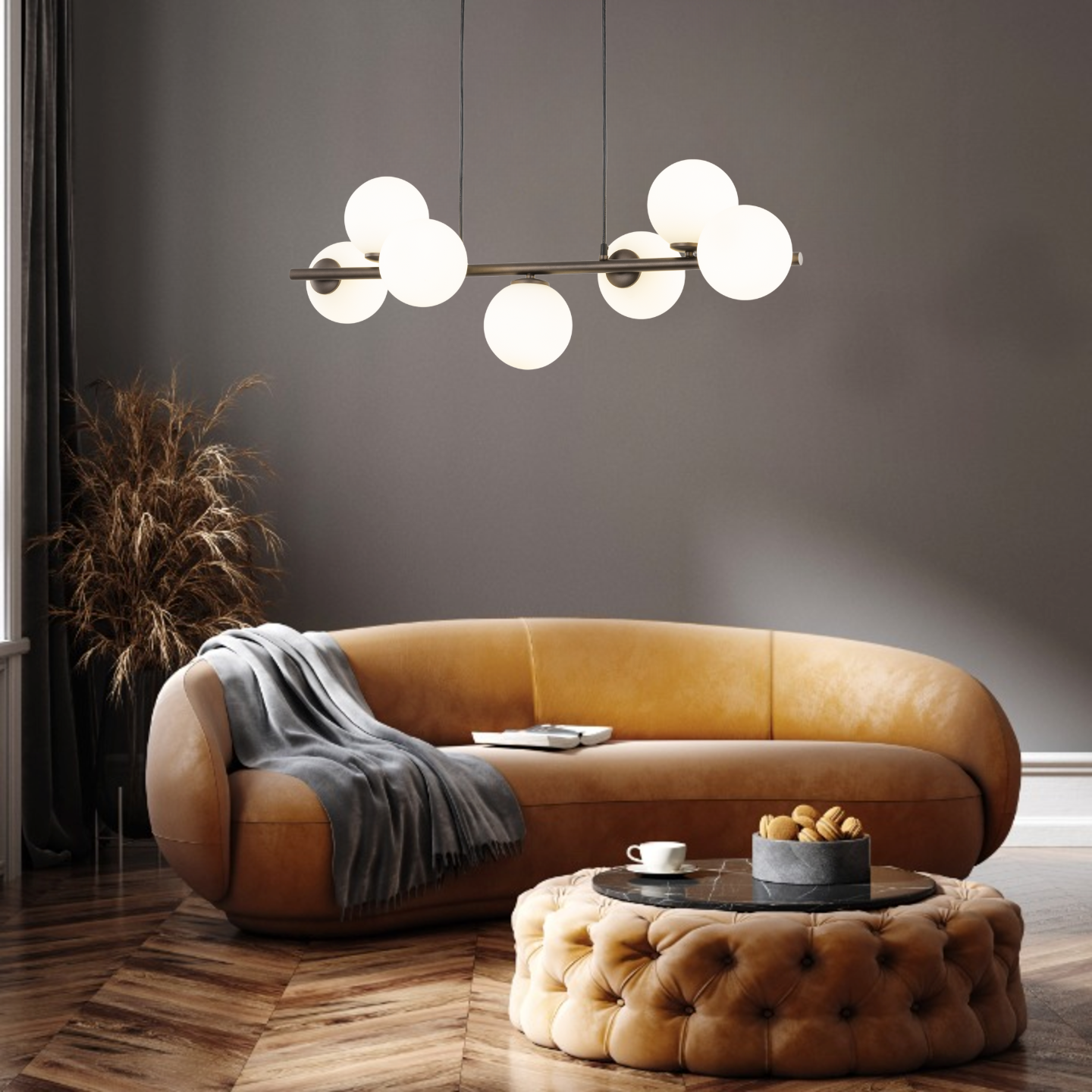 Suspension scandinave marron ESTERA 7