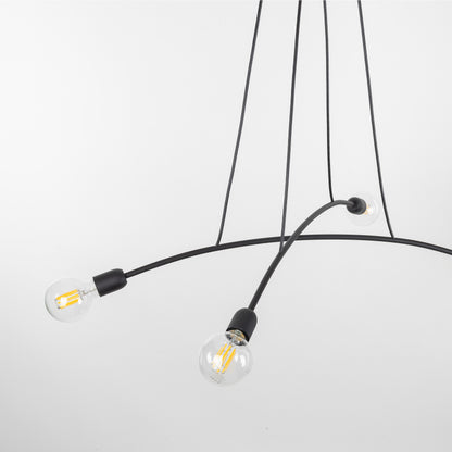 Suspension minimaliste noire HELIX 4