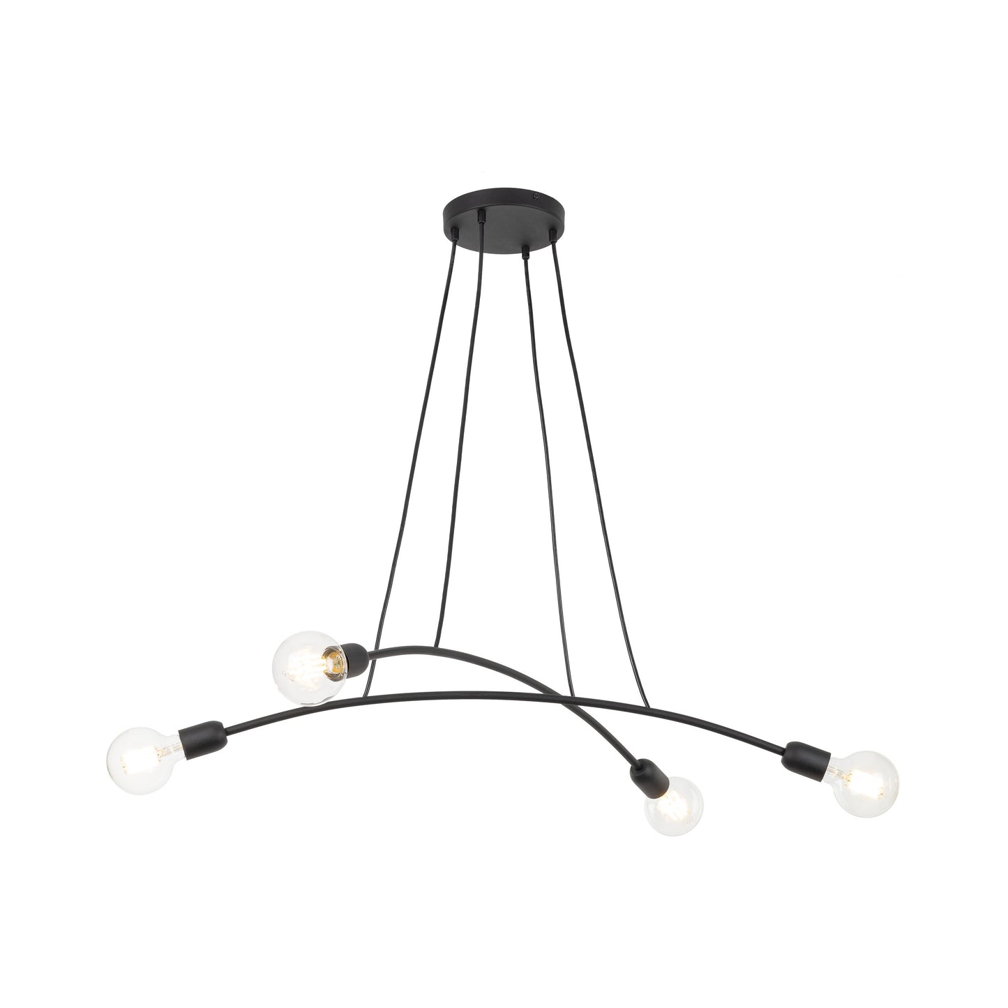 Suspension minimaliste noire HELIX 4