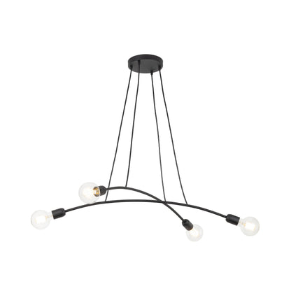 Suspension minimaliste noire HELIX 4