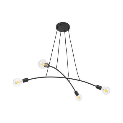 Suspension minimaliste noire HELIX 4