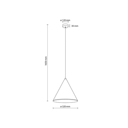 Grande suspension minimaliste moderne CONO Brick