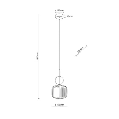 SOPHIA Mid-Century Glass Pendant Light