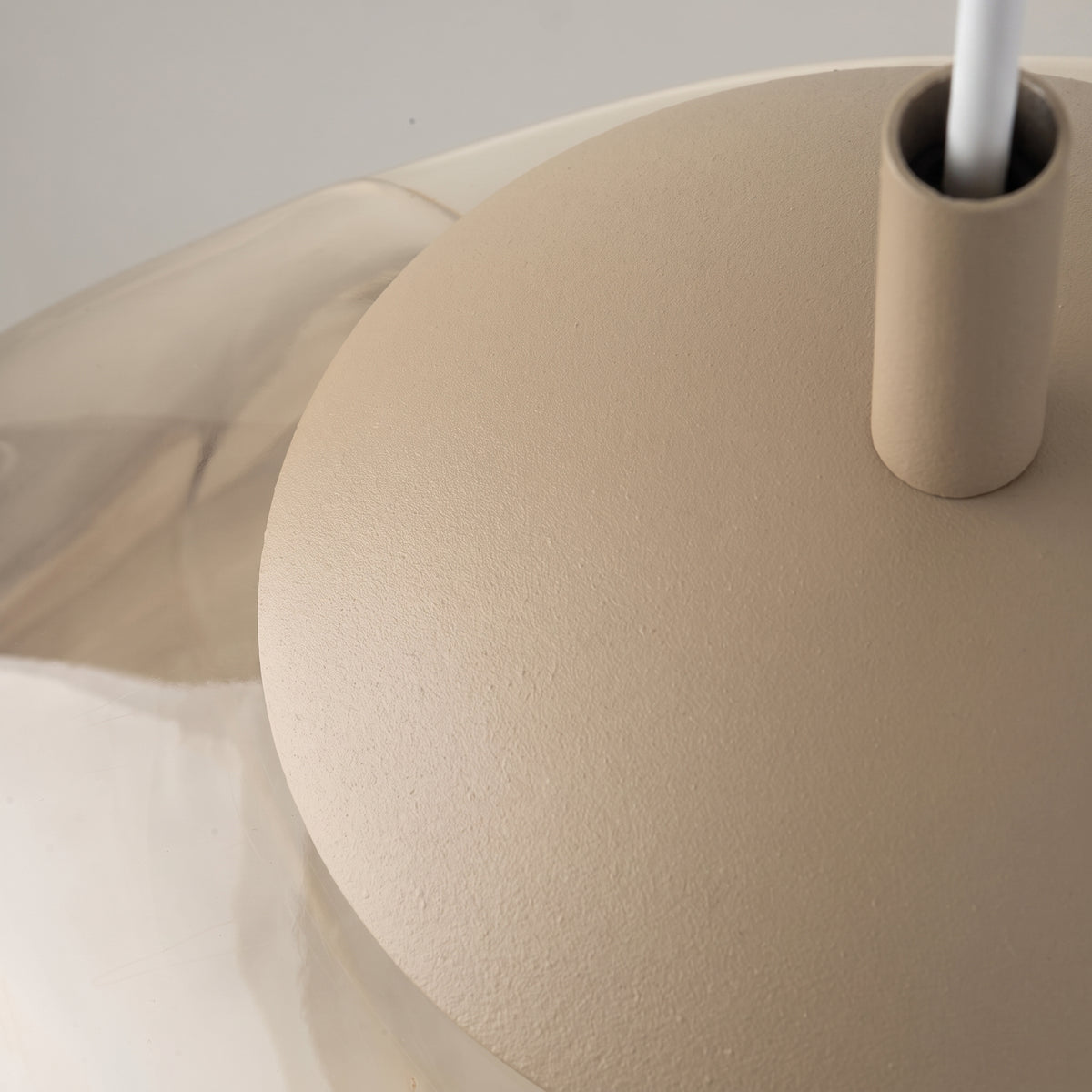 LAVA Large pendant styled in a warm minimal entryway