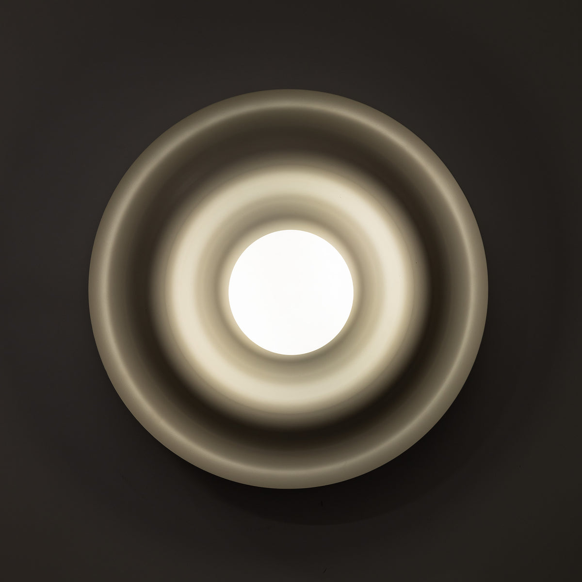 ONDA 400 mm wall sconce in painted steel with an opal glass shade, made in Poland by TK Lighting