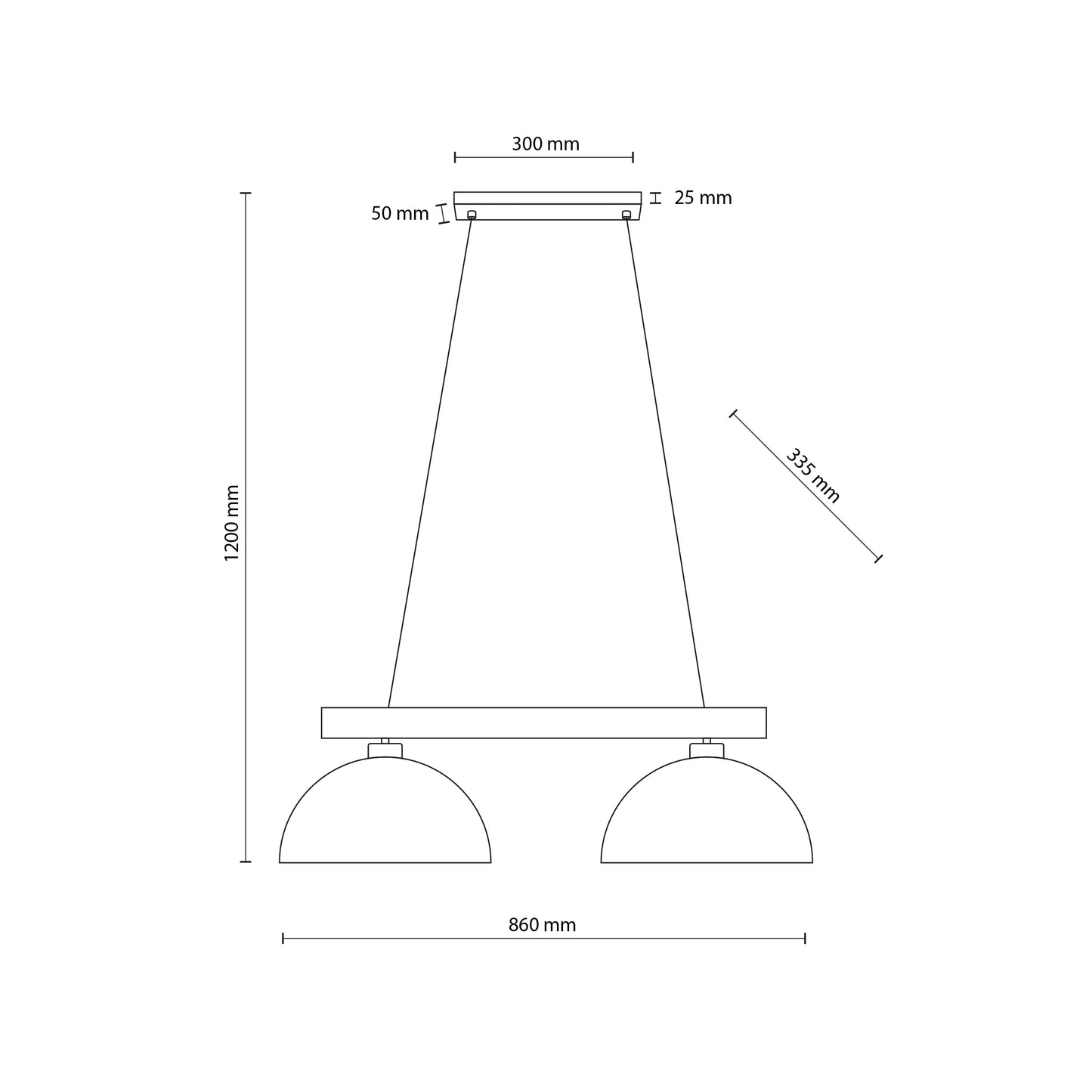 OSLO Beige Scandinavian  Pendant Light 2