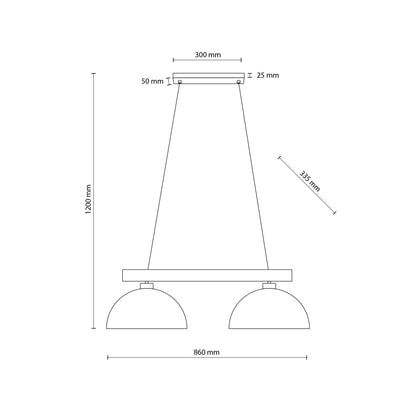 OSLO Beige Scandinavian  Pendant Light 2