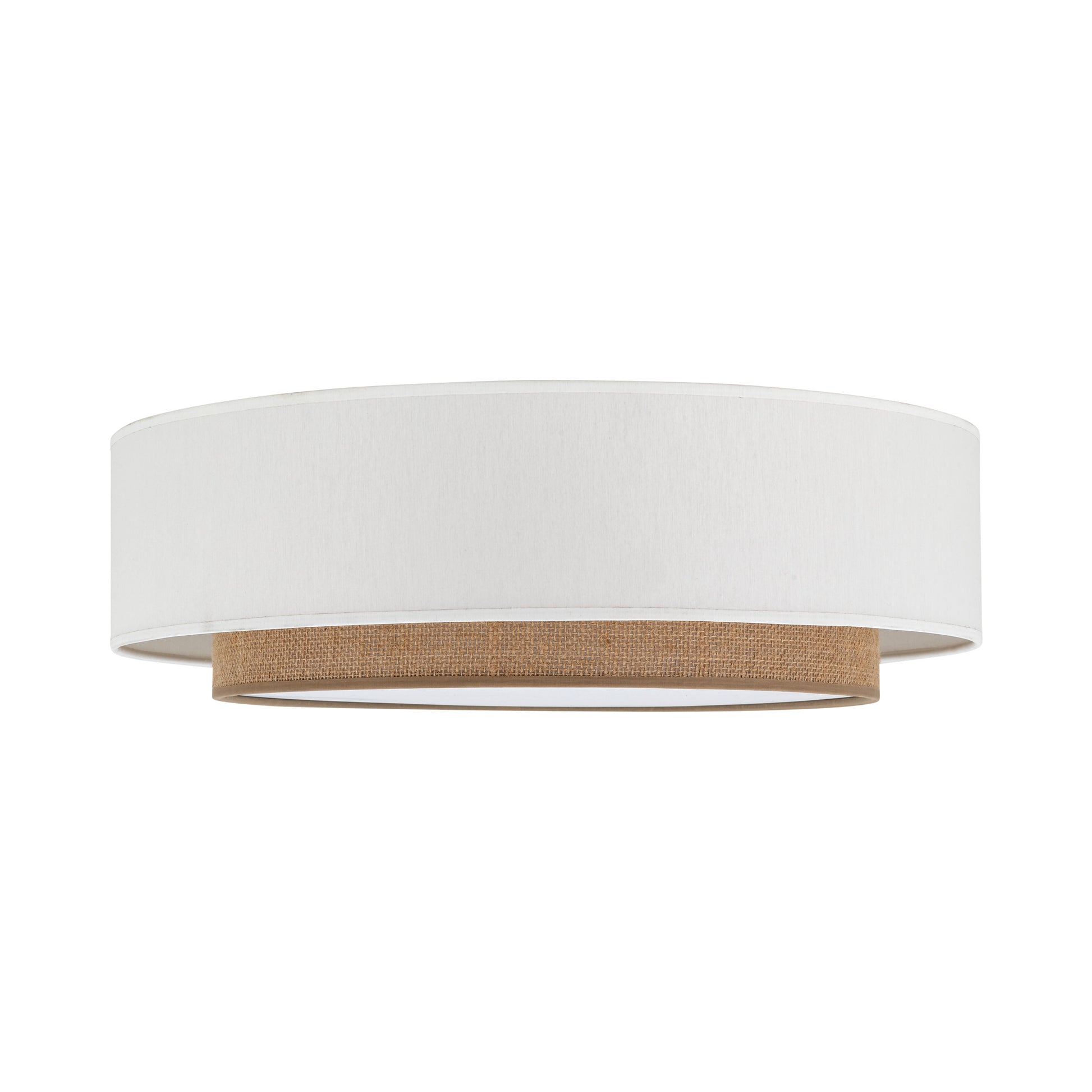CALISTO JUTE Scandinavian Flush Mount Ceiling Light for Bedroom, Hallway & Living Room LumoCrafts