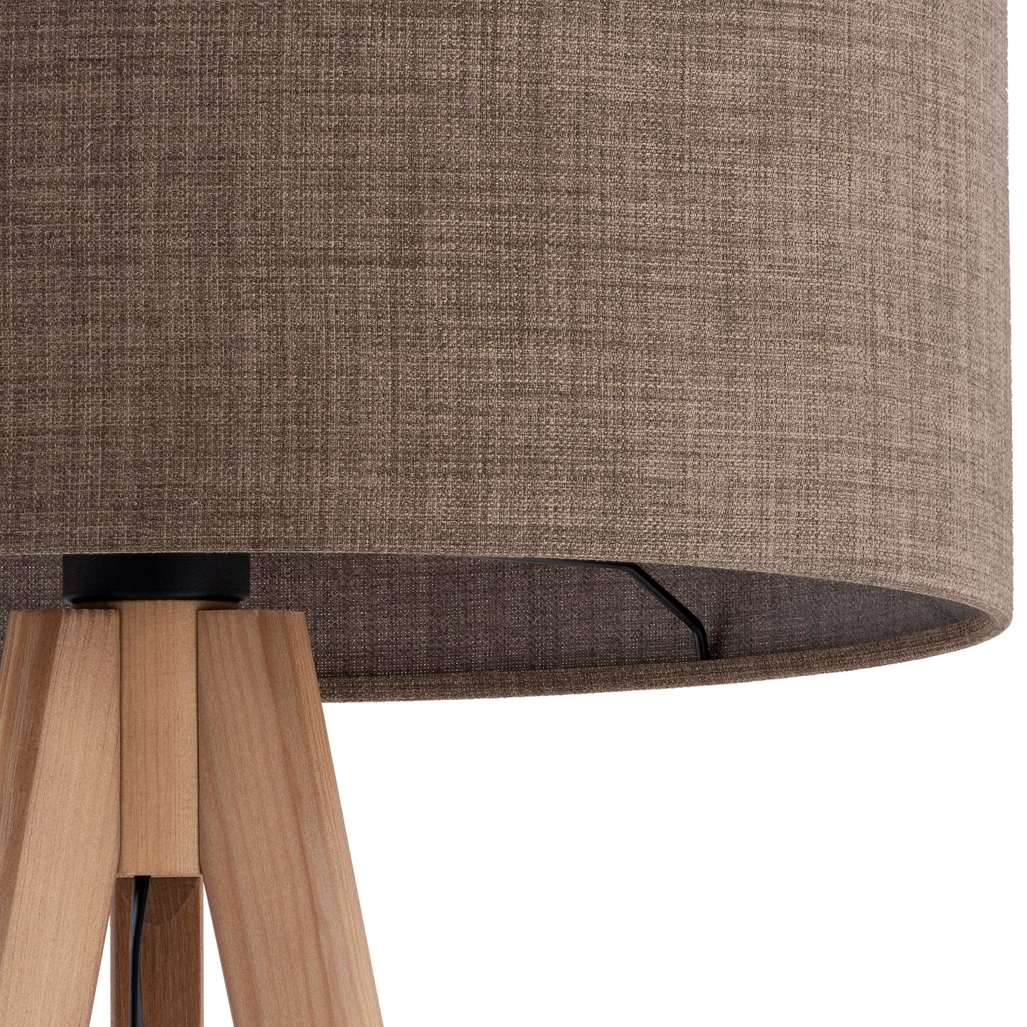 GRAND Pine Brown Mid-Century Modern Floor Lamp