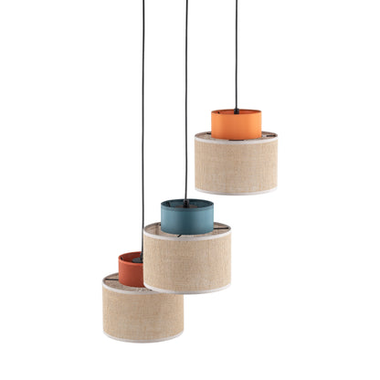 Suspension DUO en jute mélangé naturel 3
