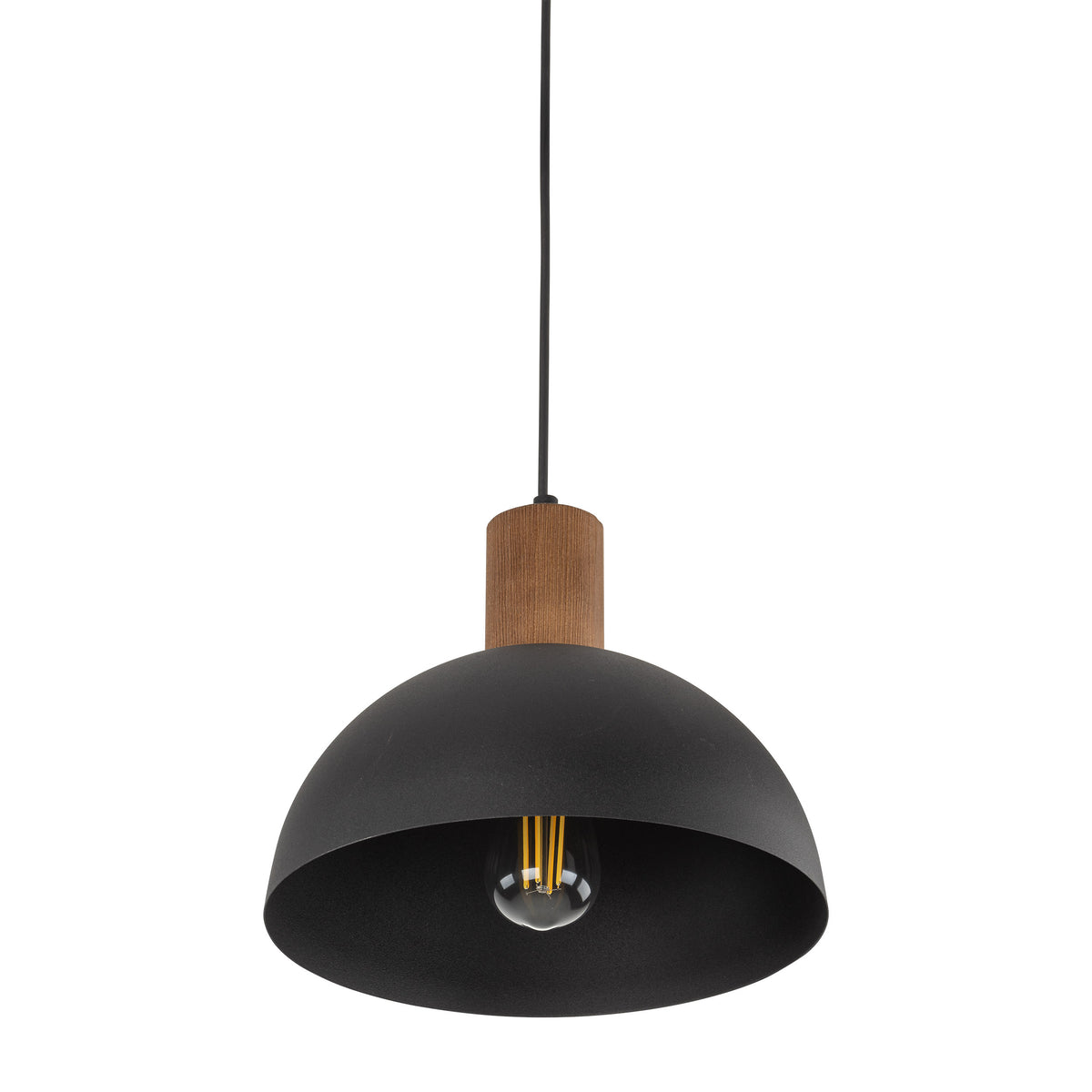 OSLO black pendant technical drawing, 335 mm shade with a 1700 mm maximum drop