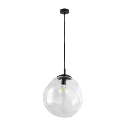 Grande suspension en verre transparent SOL