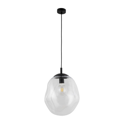 Grande suspension en verre transparent SOL