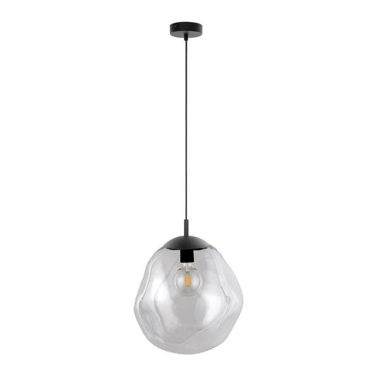 Grande suspension en verre transparent SOL