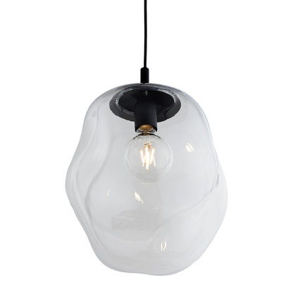 Grande suspension en verre transparent SOL