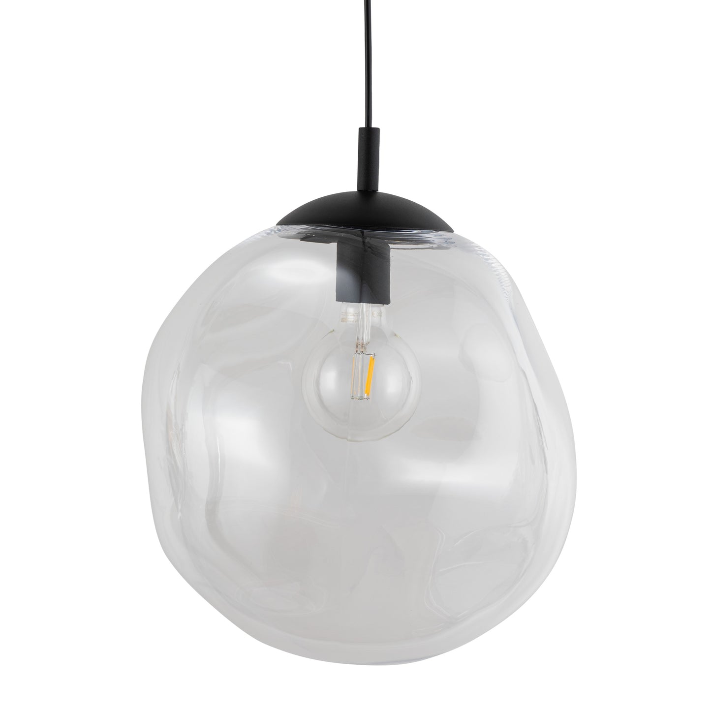 Grande suspension en verre transparent SOL