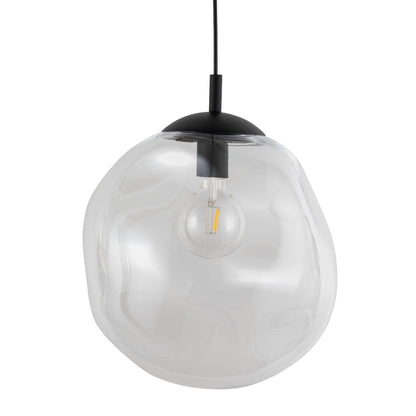 Grande suspension en verre transparent SOL