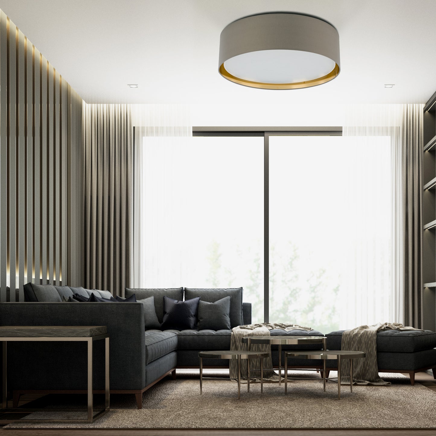 BILBAO Gold Modern Flush Mount Light