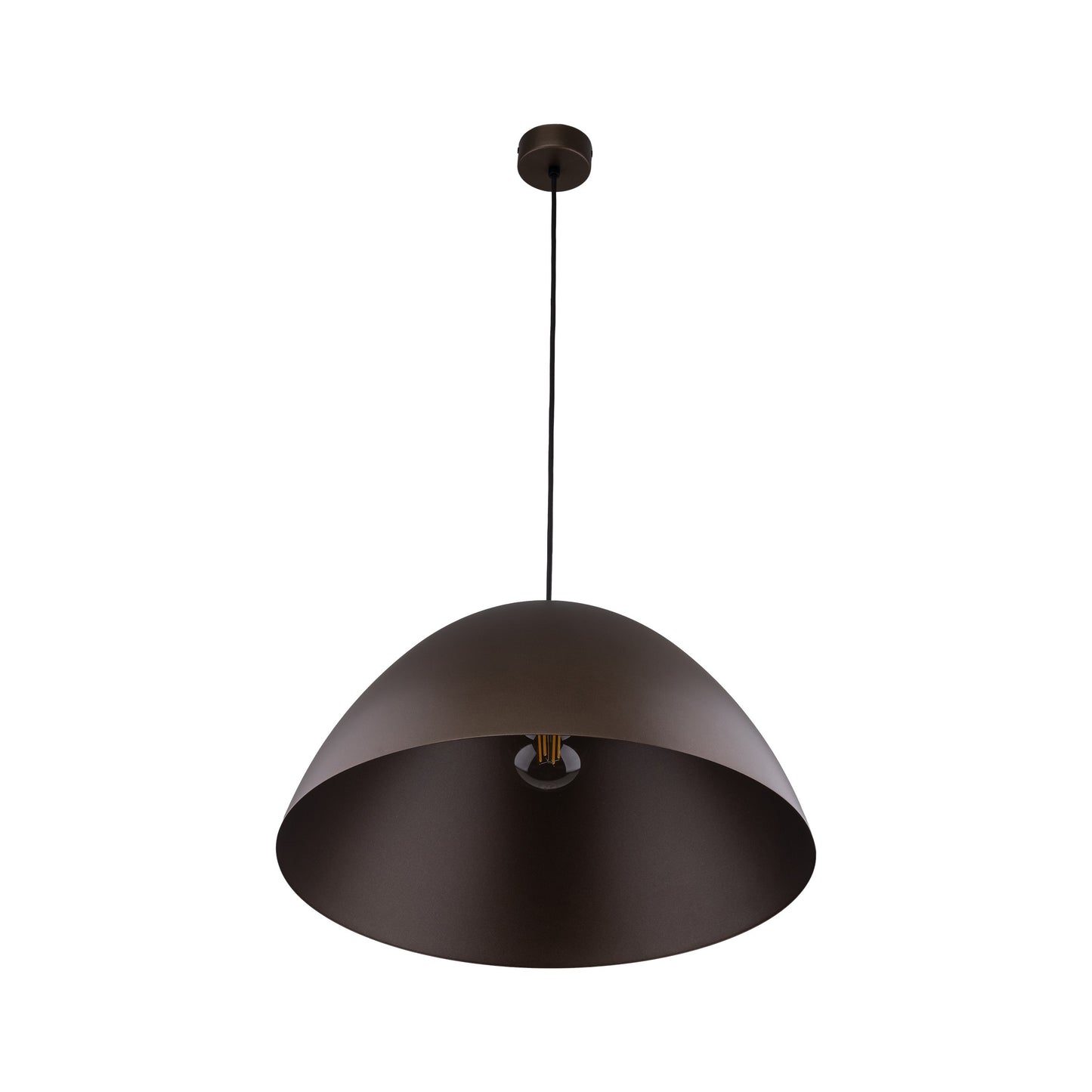 Suspension FARO marron style Mid-Century Modern L