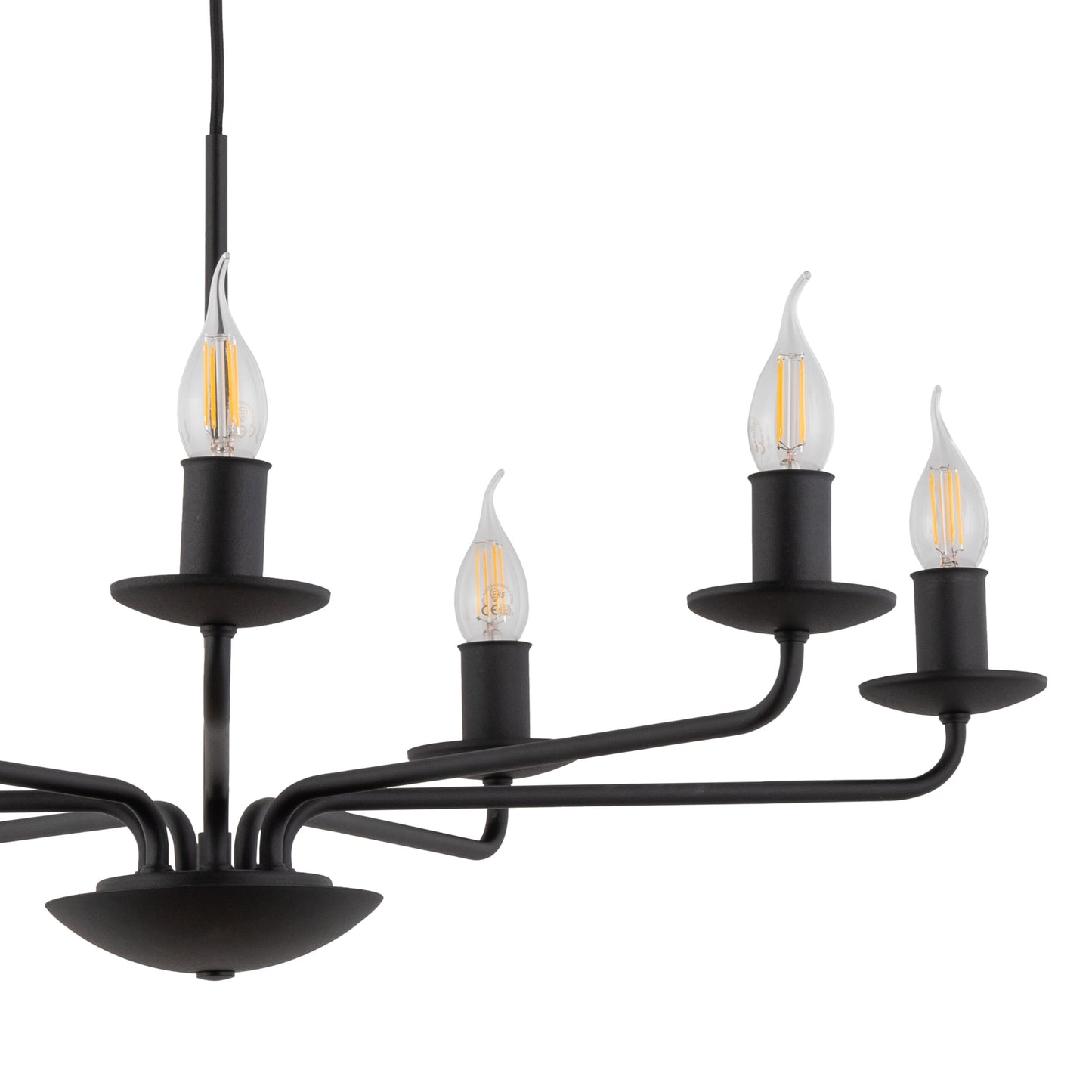 Suspension bougie vintage noire LIMAL