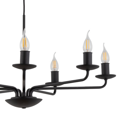 Suspension bougie vintage noire LIMAL