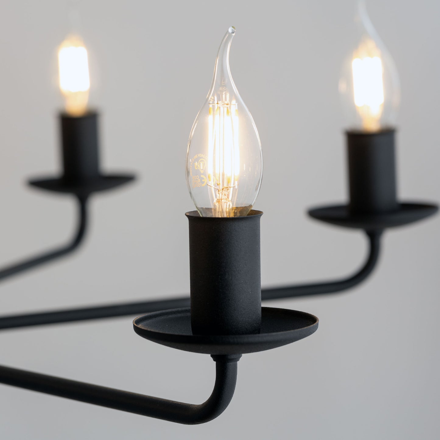 Suspension bougie vintage noire LIMAL