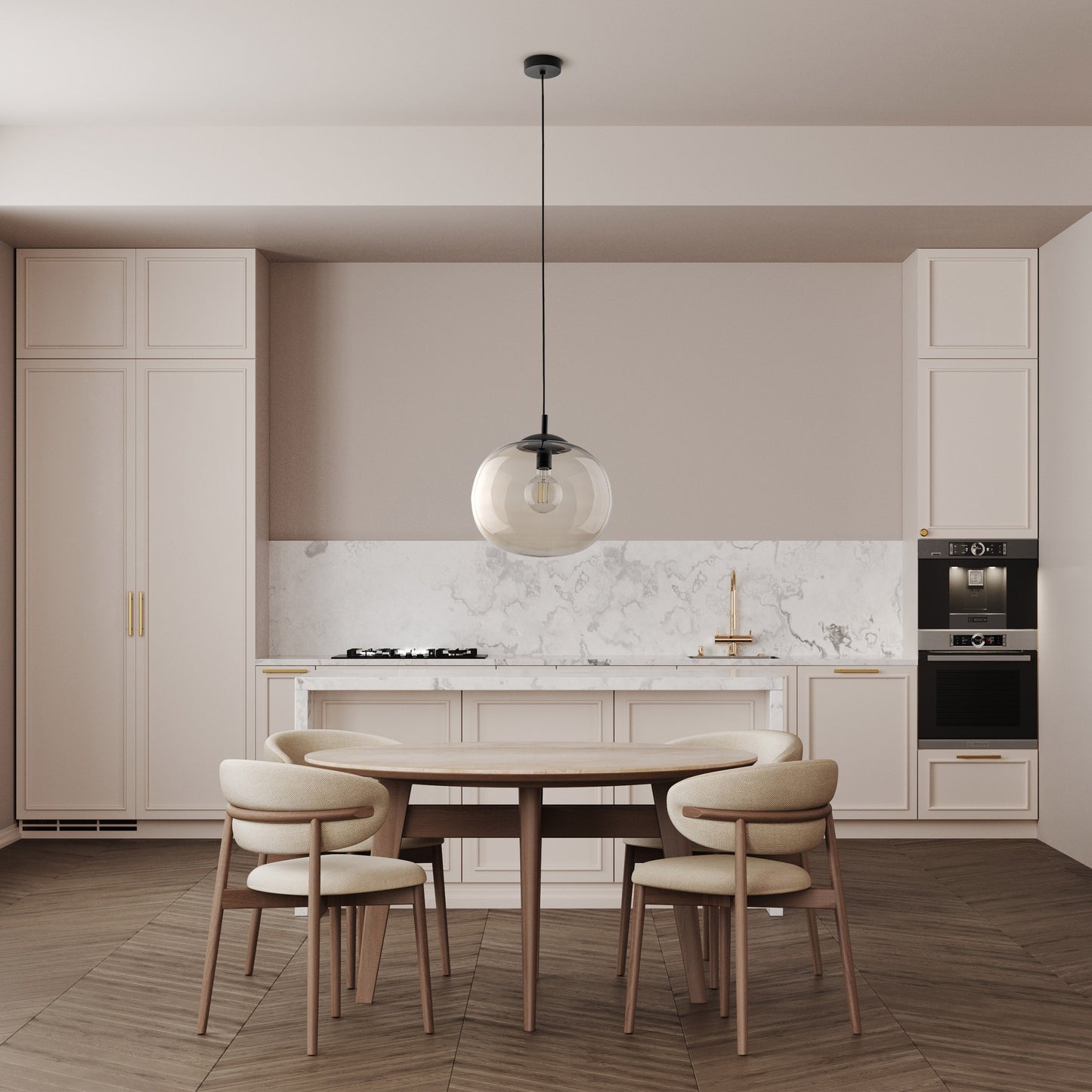 Suspension scandinave en verre topaze VIBE