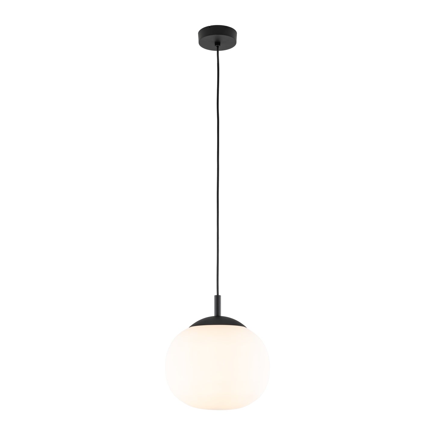 Suspension scandinave en verre blanc VIBE