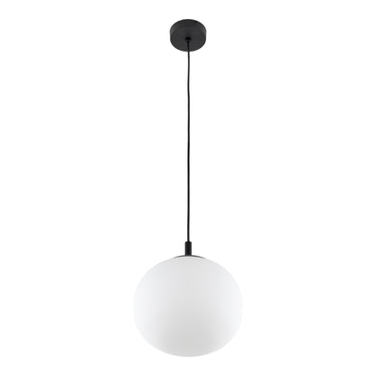 Suspension scandinave en verre blanc VIBE