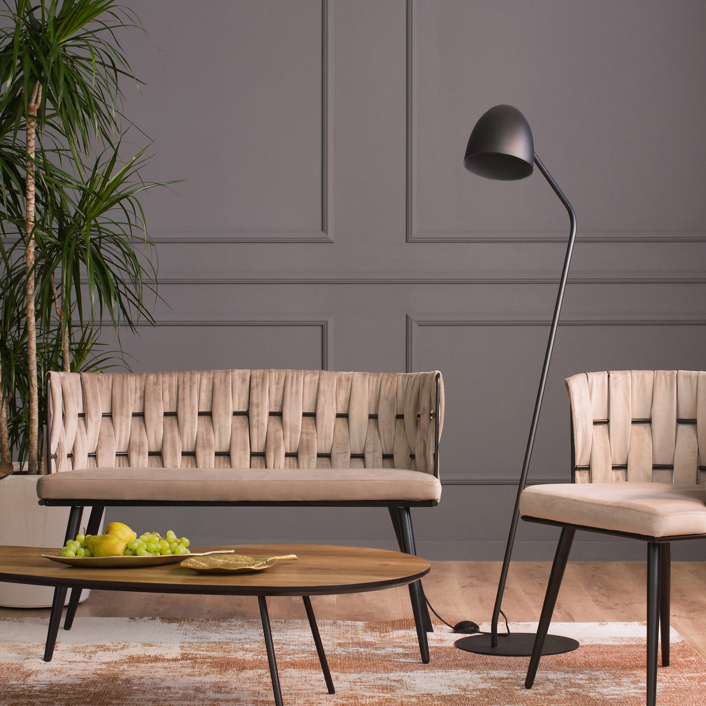 SOHO Black Modern Minimalist Floor Lamp