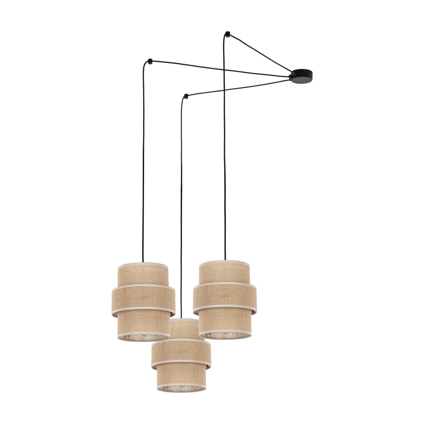 Lampe à suspension naturelle CALISTO JUTE 3