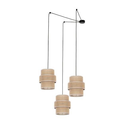 Lampe à suspension naturelle CALISTO JUTE 3