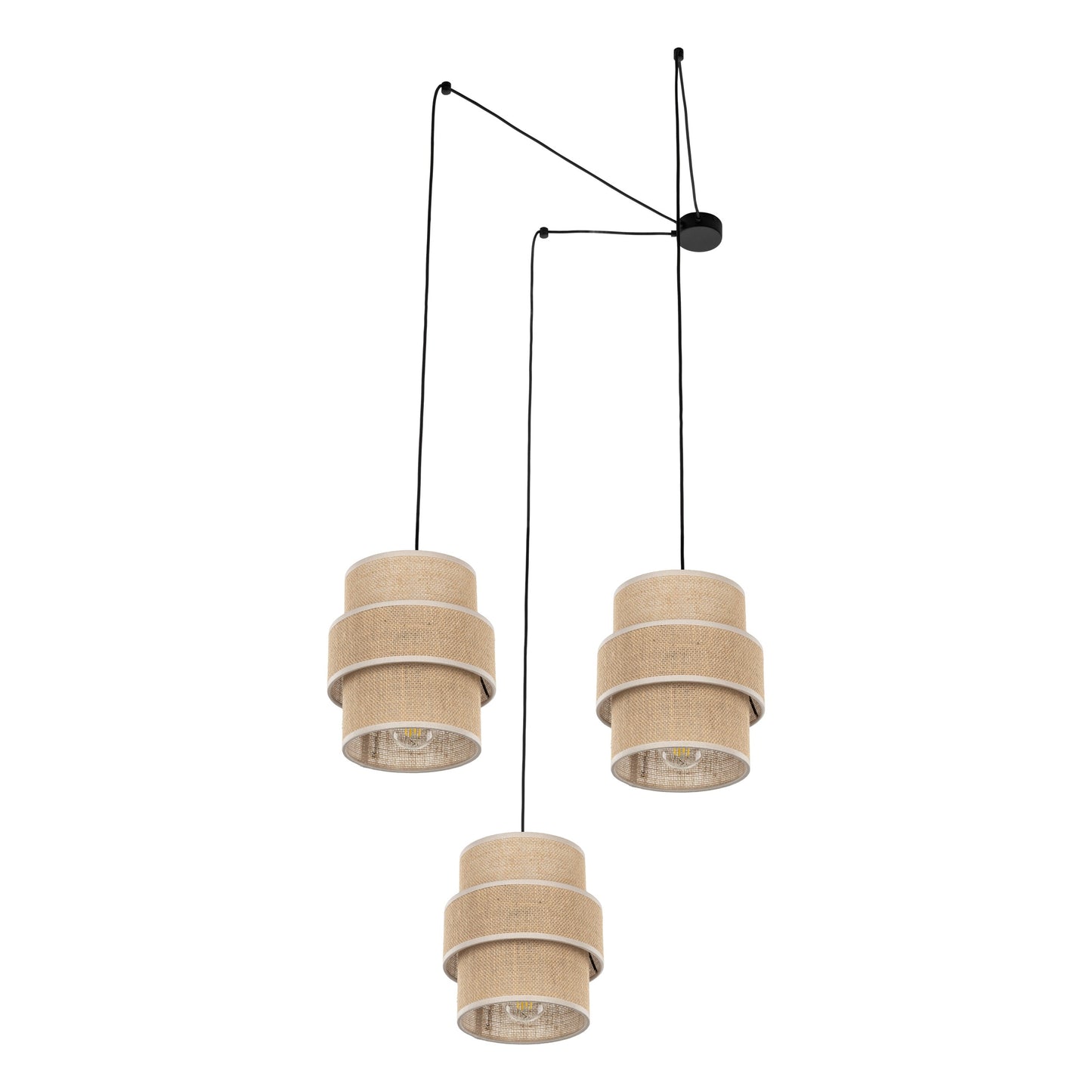 Lampe à suspension naturelle CALISTO JUTE 3