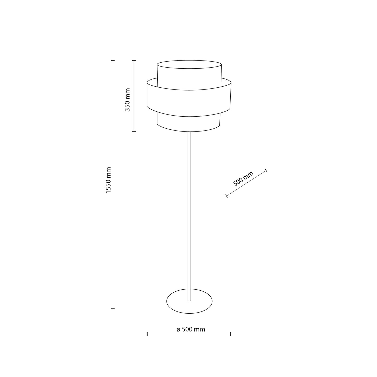 CALISTO JUTE  Natural Floor Lamp