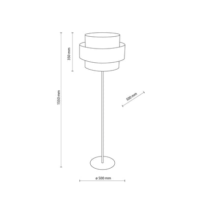 CALISTO JUTE  Natural Floor Lamp