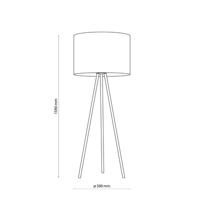 JUTE Natural Floor Lamp
