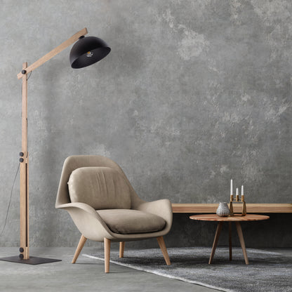 Lampadaire scandinave noir OSLO