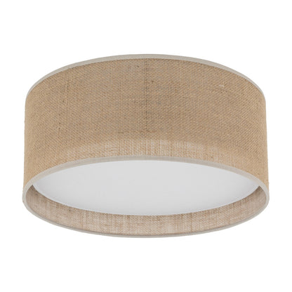 JUTE Natural Flush Mount Light