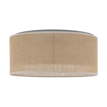 JUTE Natural Flush Mount Light