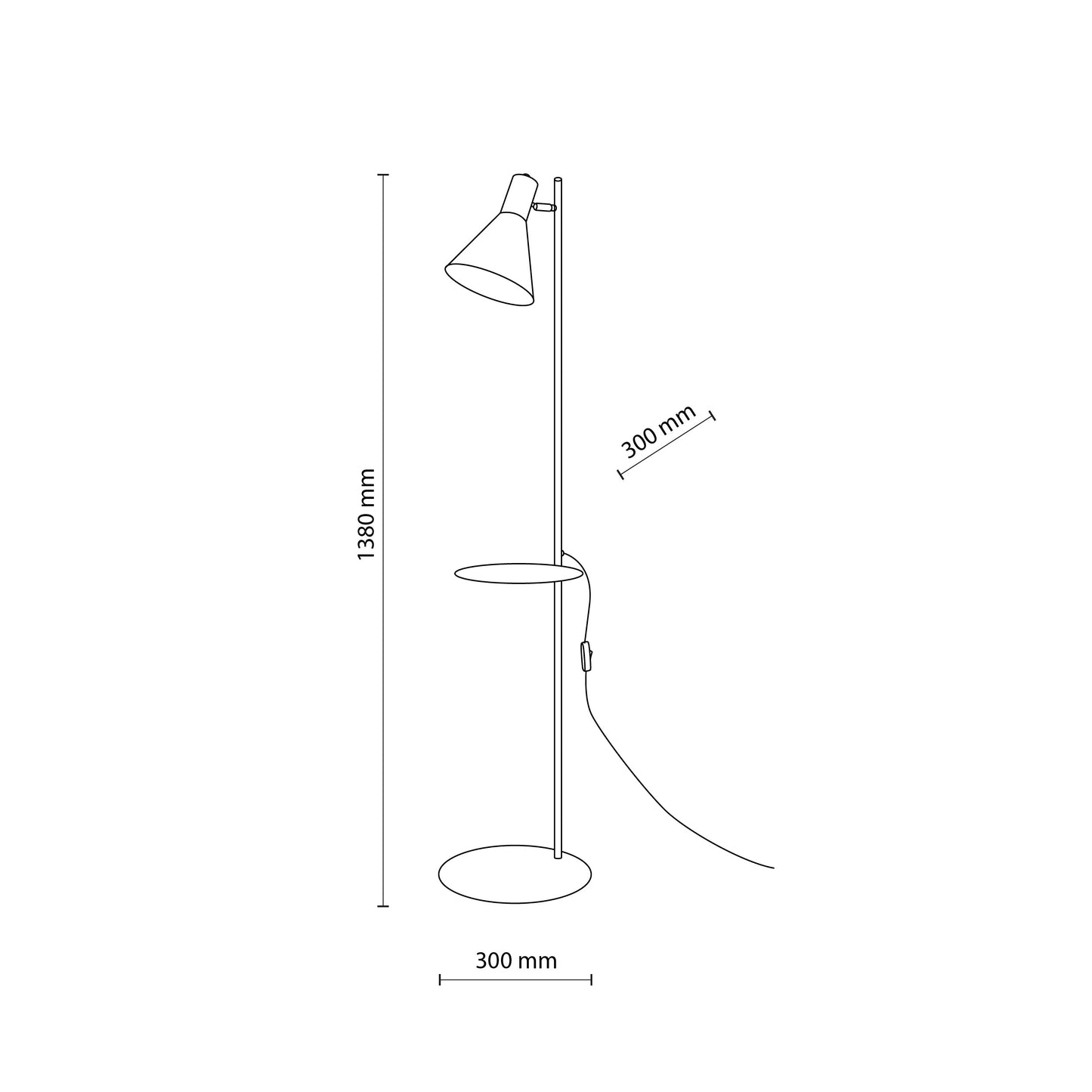 JUMP Tray Table Floor Lamp