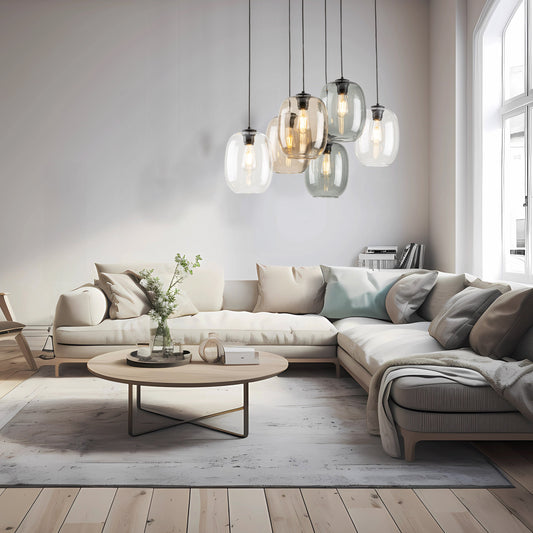 ELIO Mid-Century Modern Pendant Ceiling Light Fixture for Kitchen Island, Dining Room & Living Room LumoCrafts