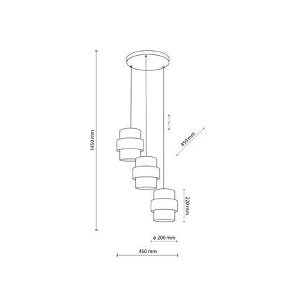 Suspension CALISTO JUTE Naturelle 3
